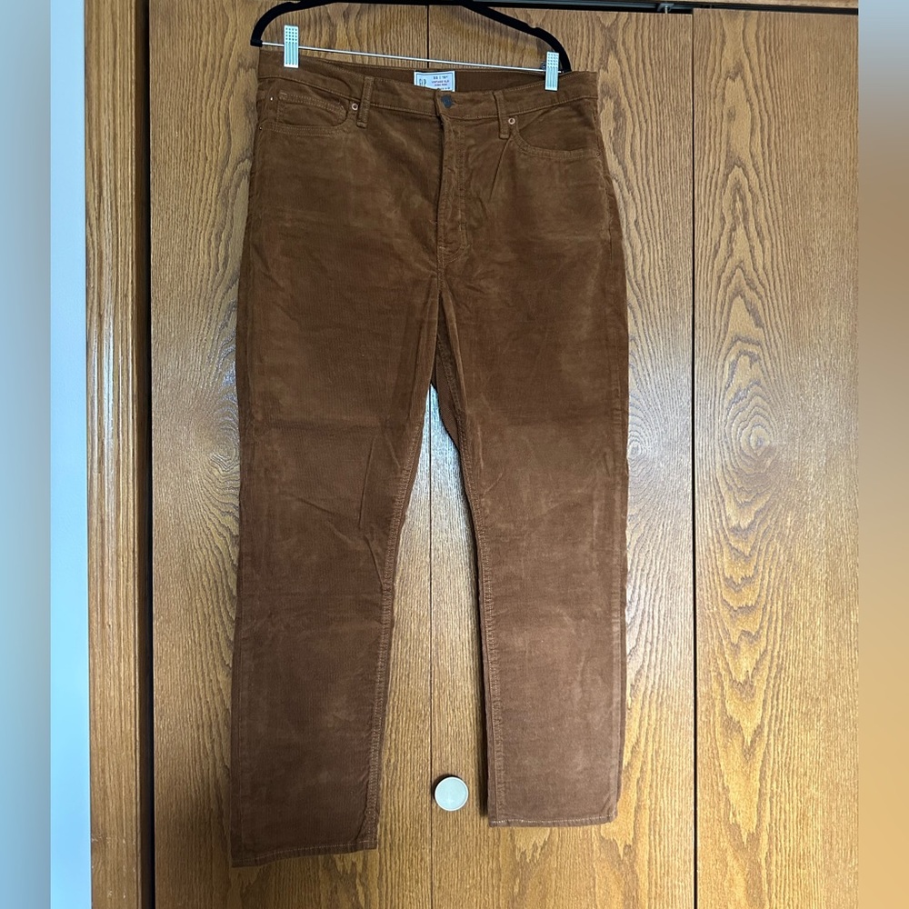 GAP Women's Brown Corduroy Vintage Slim Pants Size 33